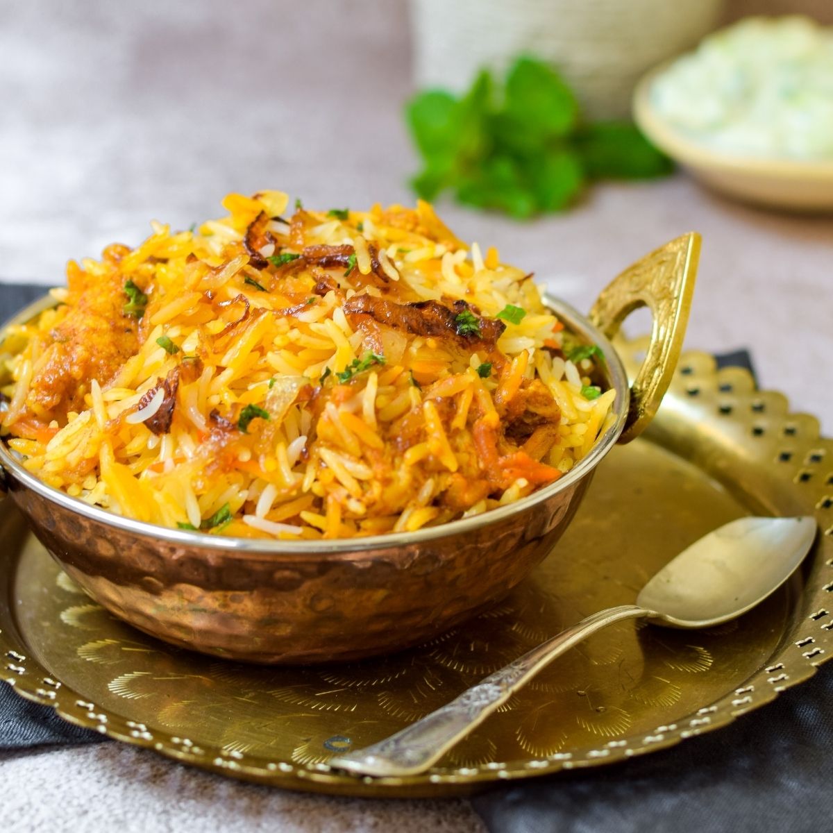 Spicy Butter Chicken Biryani