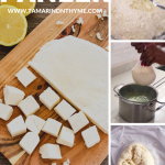 Easy homemade Indian cheese made with milk and lemon juice