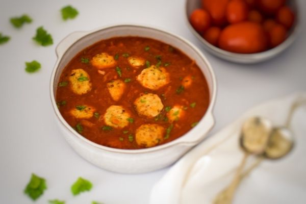 Chicken Meatballs in Tomato Sauce : Gluten Free