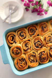 Soft Fluffy Chocolate Cinnamon Buns
