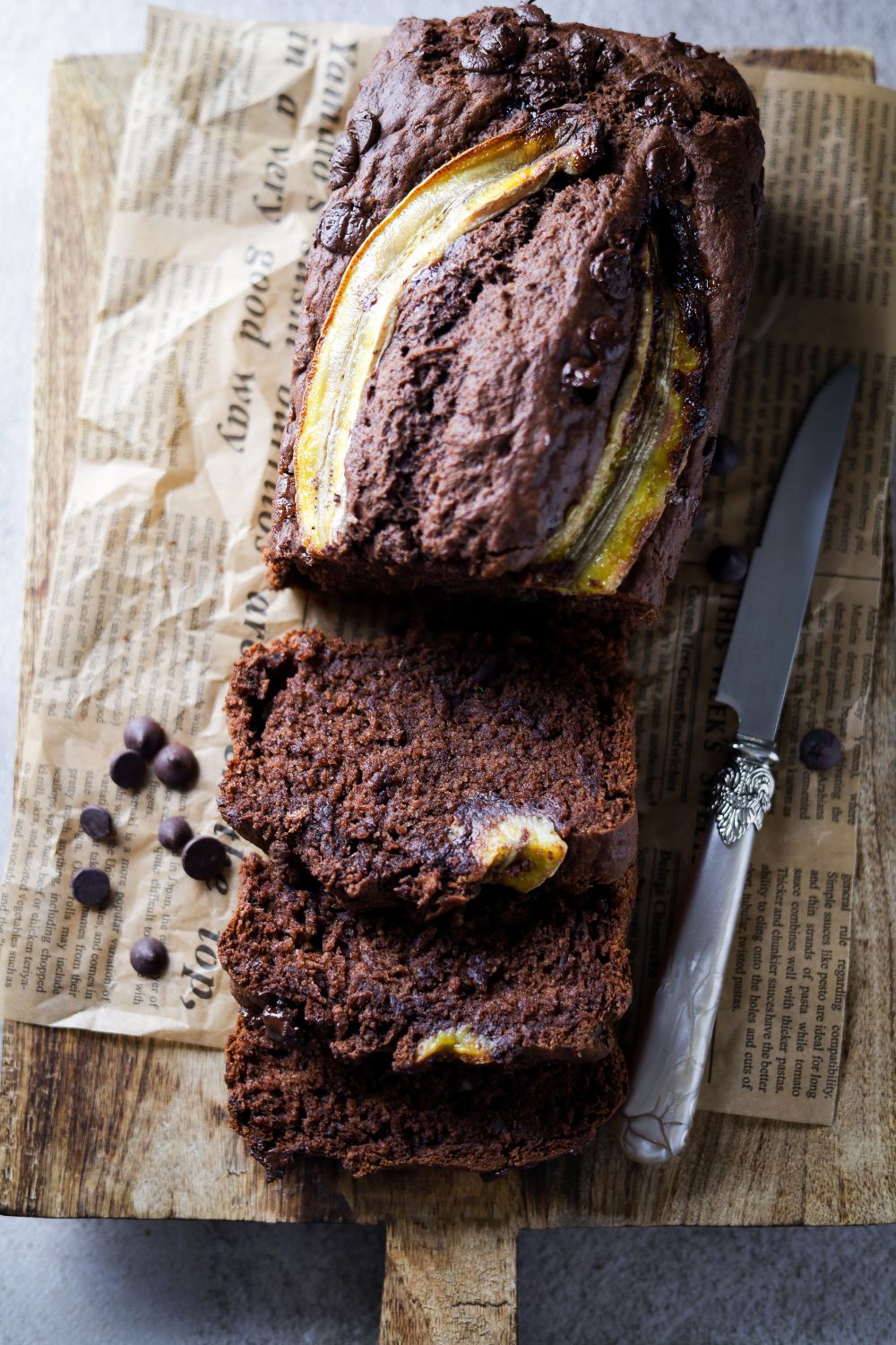Eggless Chocolate Banana Bread2