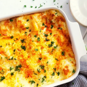 Butternut and Zucchini Lasagna with pesto and white sauce