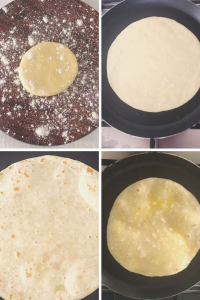 Rotis made the South African way with butter
