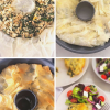 Phyllo pastry stuffed with spinach and loads of cheese