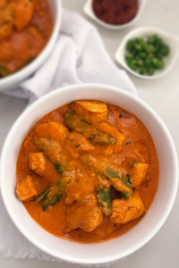 Chicken in a delicious coconut cream sauce