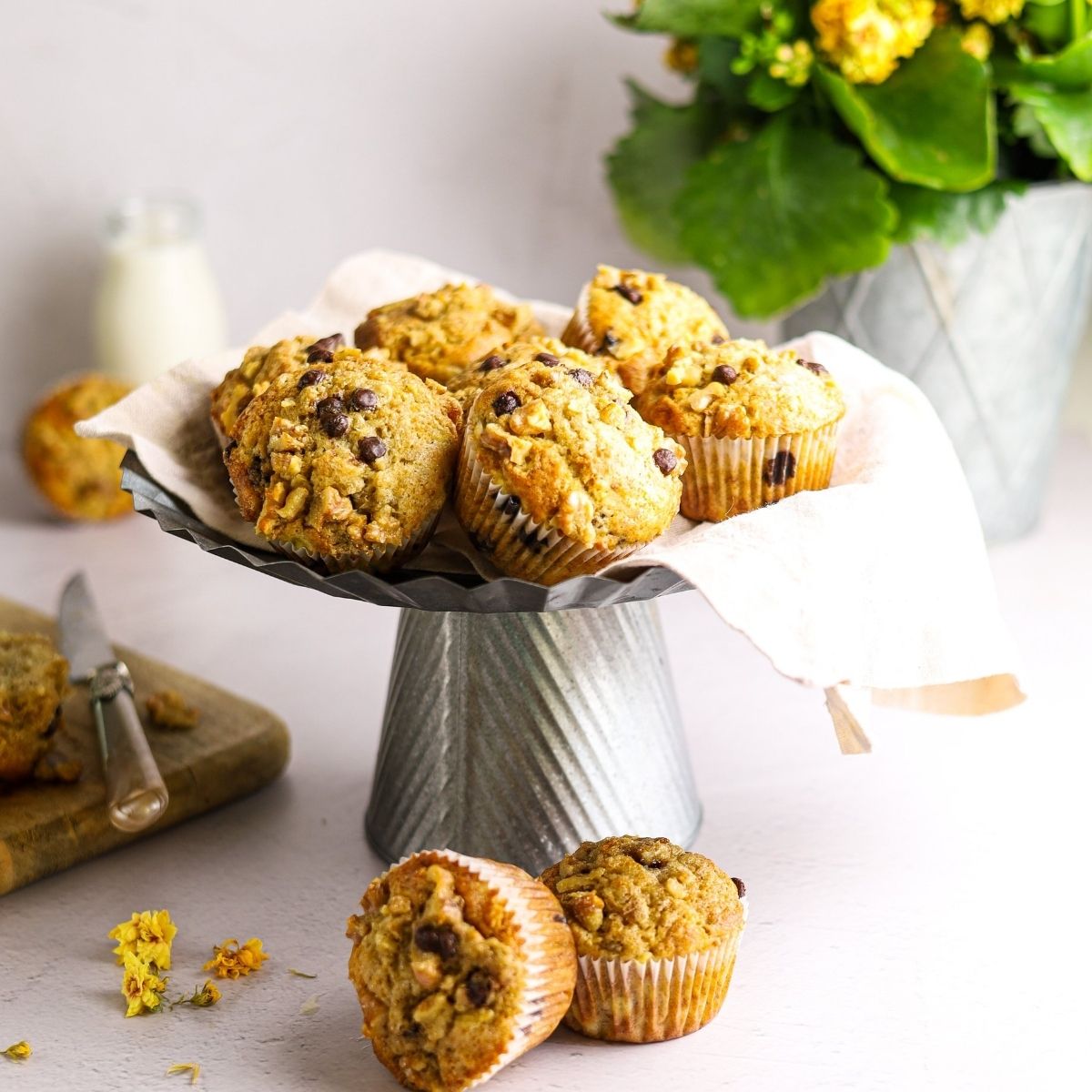Banana Chocolate Nut Muffins