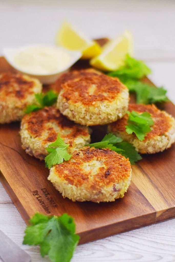 Easy tuna fishcakes with potato and a hint of chilli