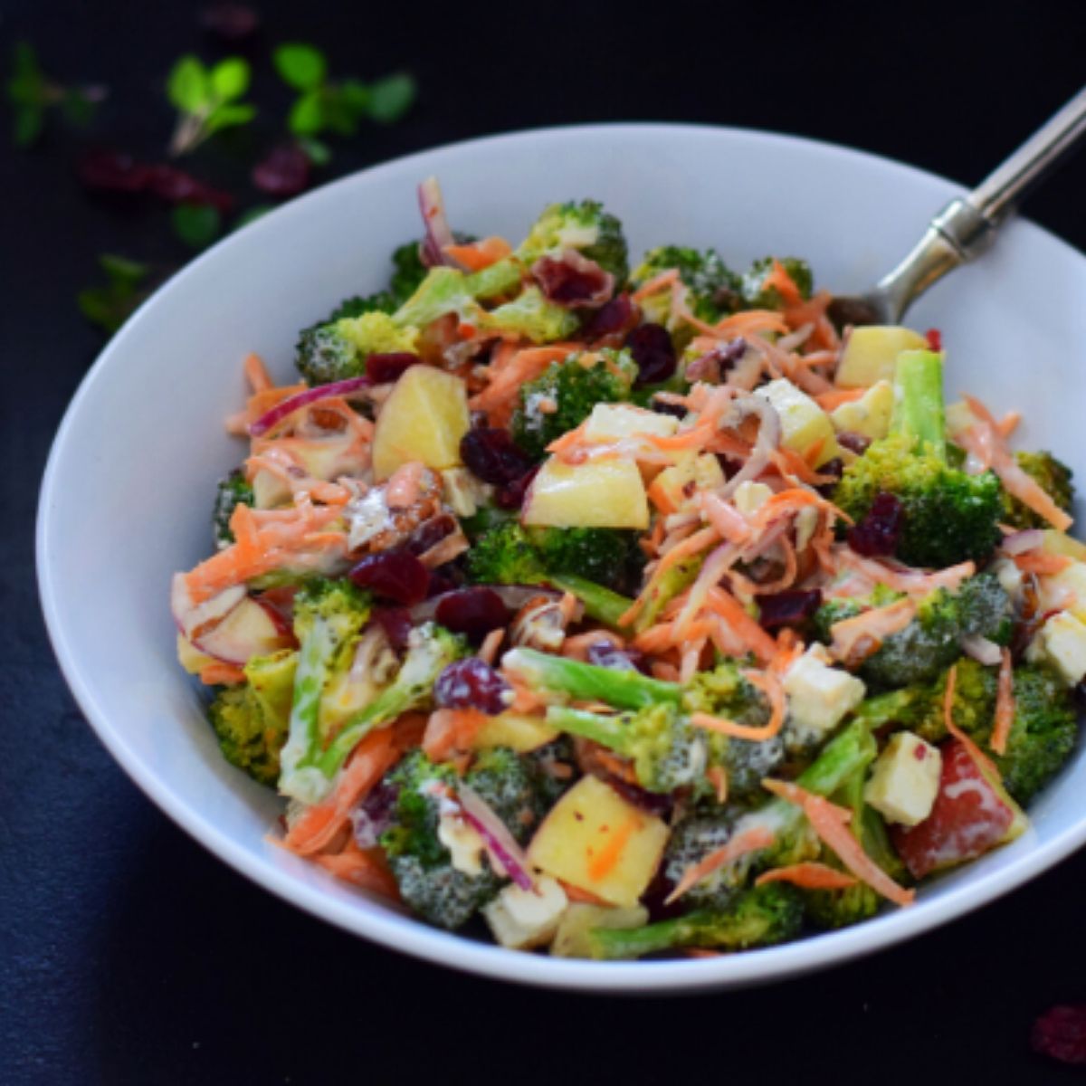 Roasted Broccoli, Feta and Cranberry Salad