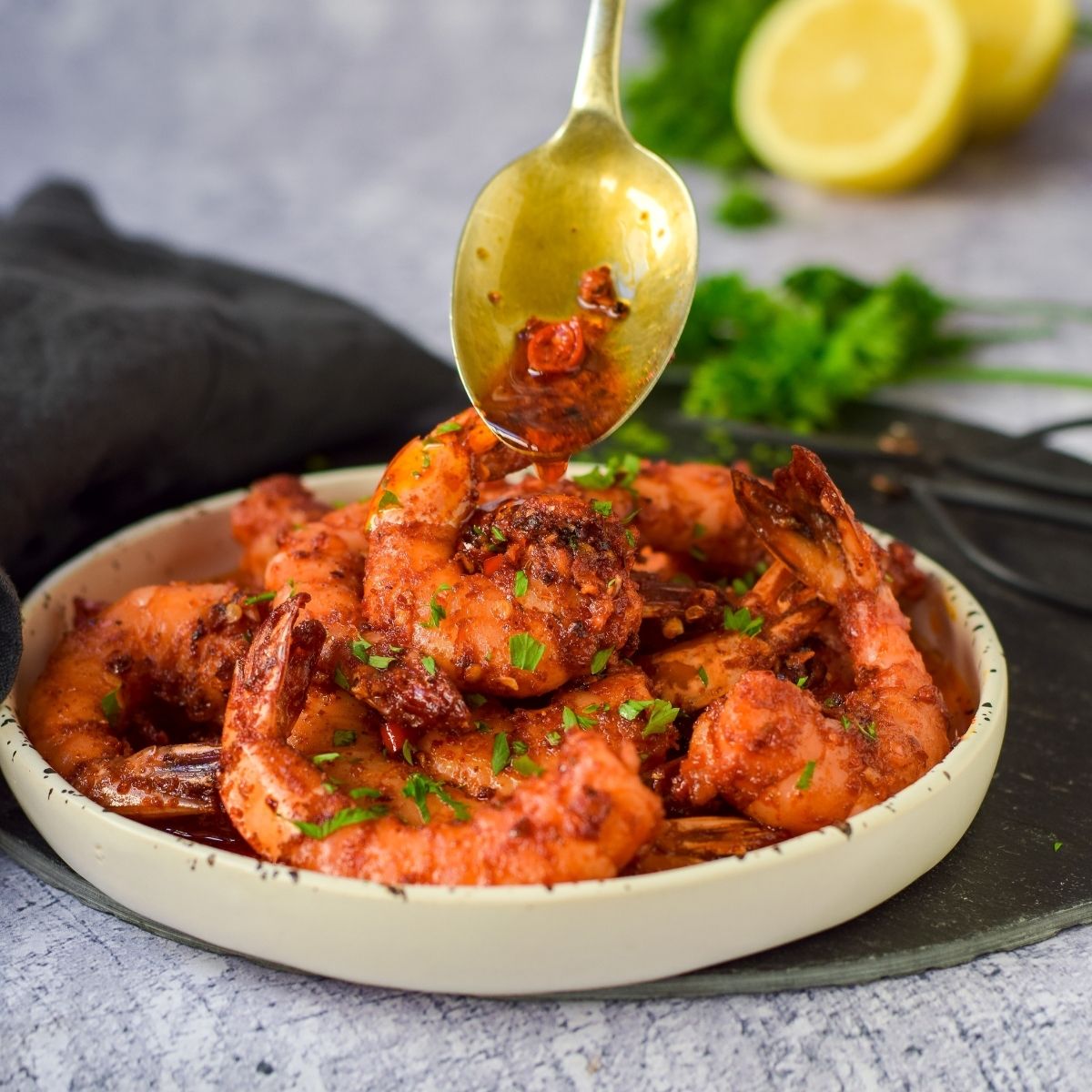Chilli Garlic Butter Prawns