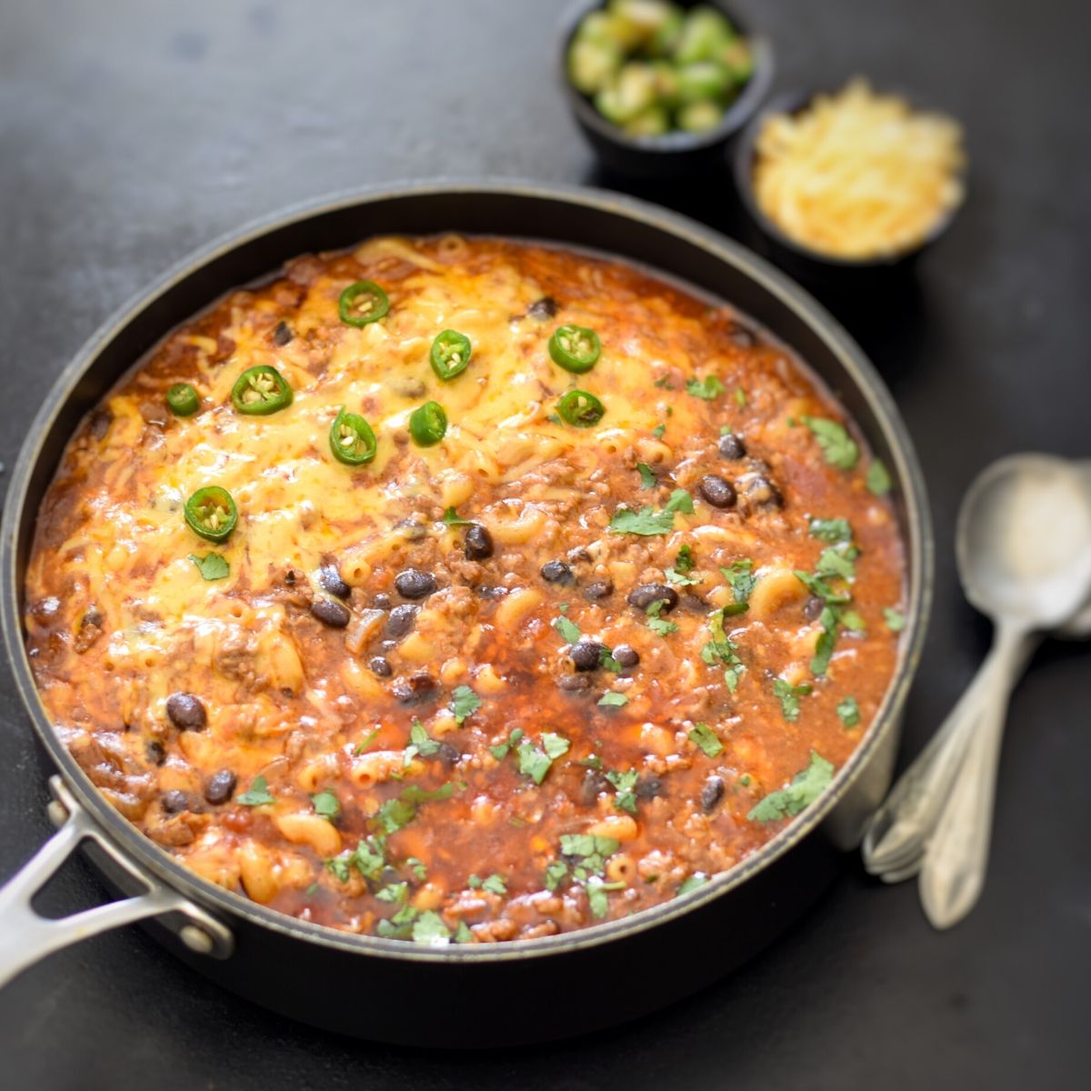 One-Pot Chili Mac and Cheese