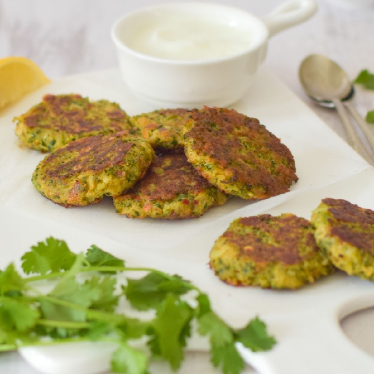Crispy Broccoli Fritters
