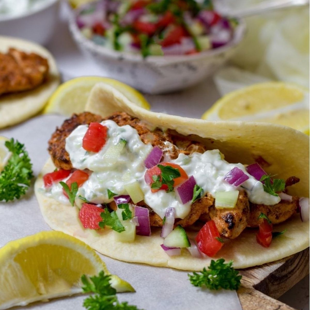 Chicken Gyro with Tsatsiki