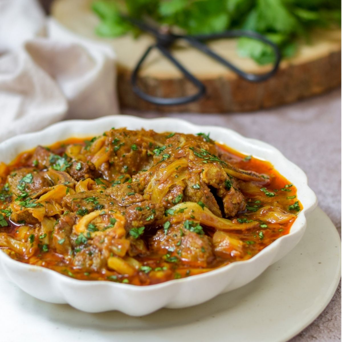 Lamb and Cabbage Curry