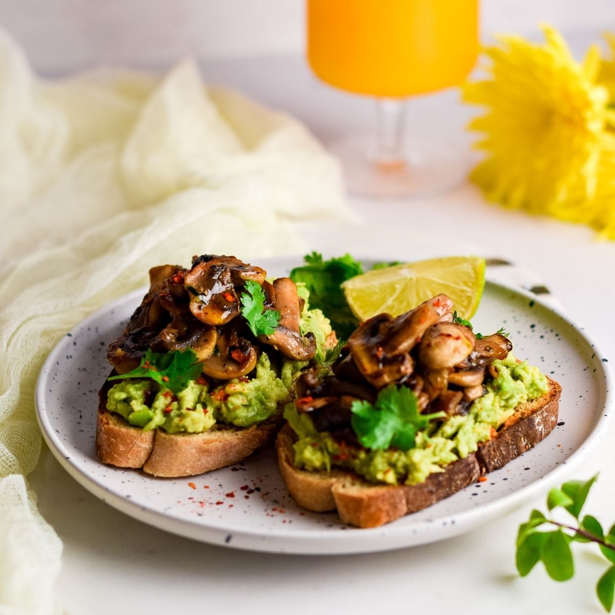 Avocado Mushroom Toast