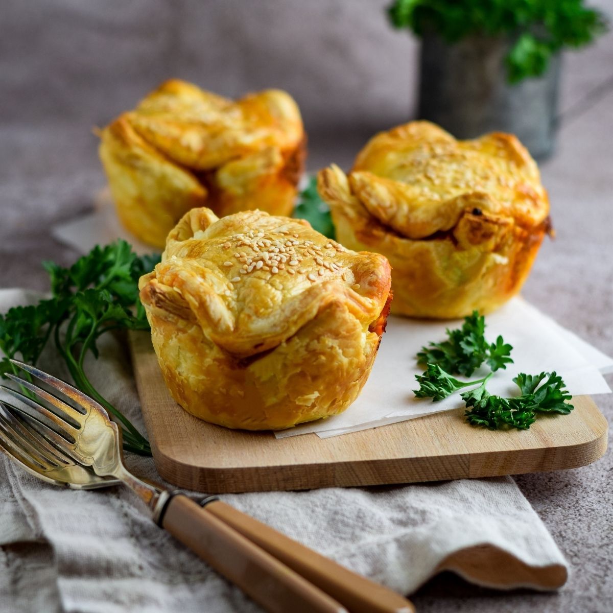 Spicy Chicken and Veg Pies