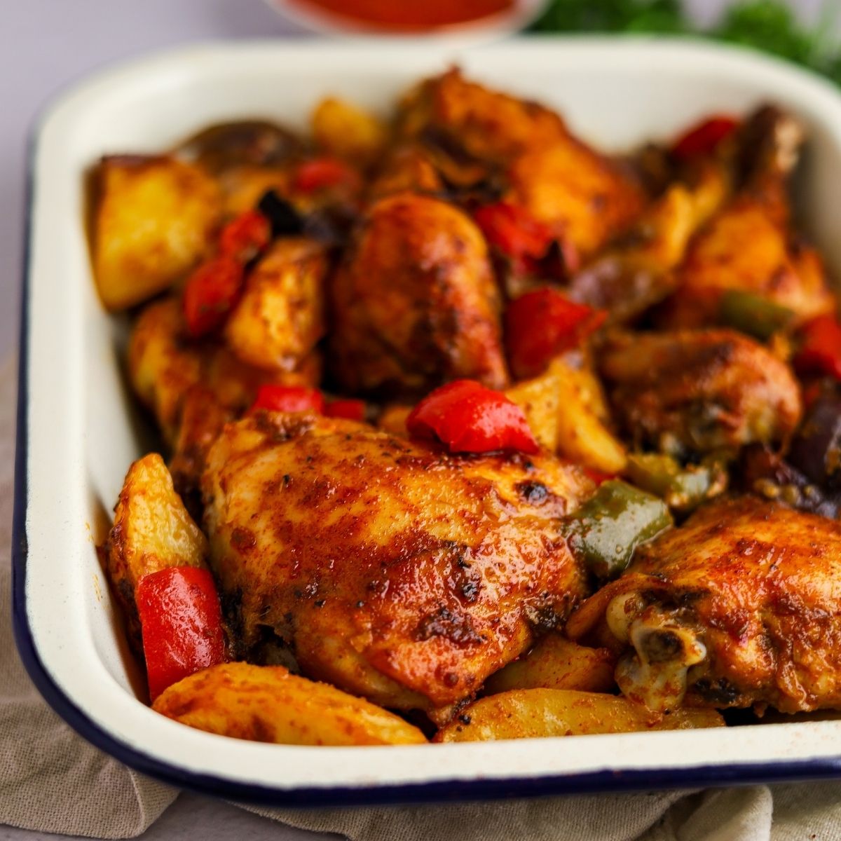 Harissa Chicken Traybake