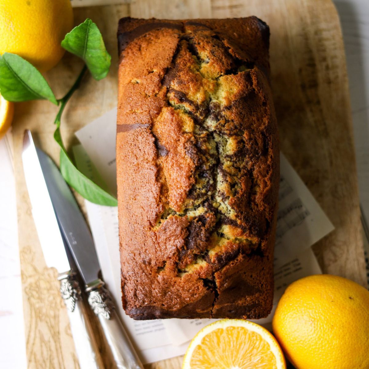 Chocolate Orange Marble Loaf