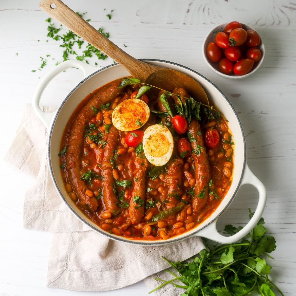 Baked Beans with Sausages